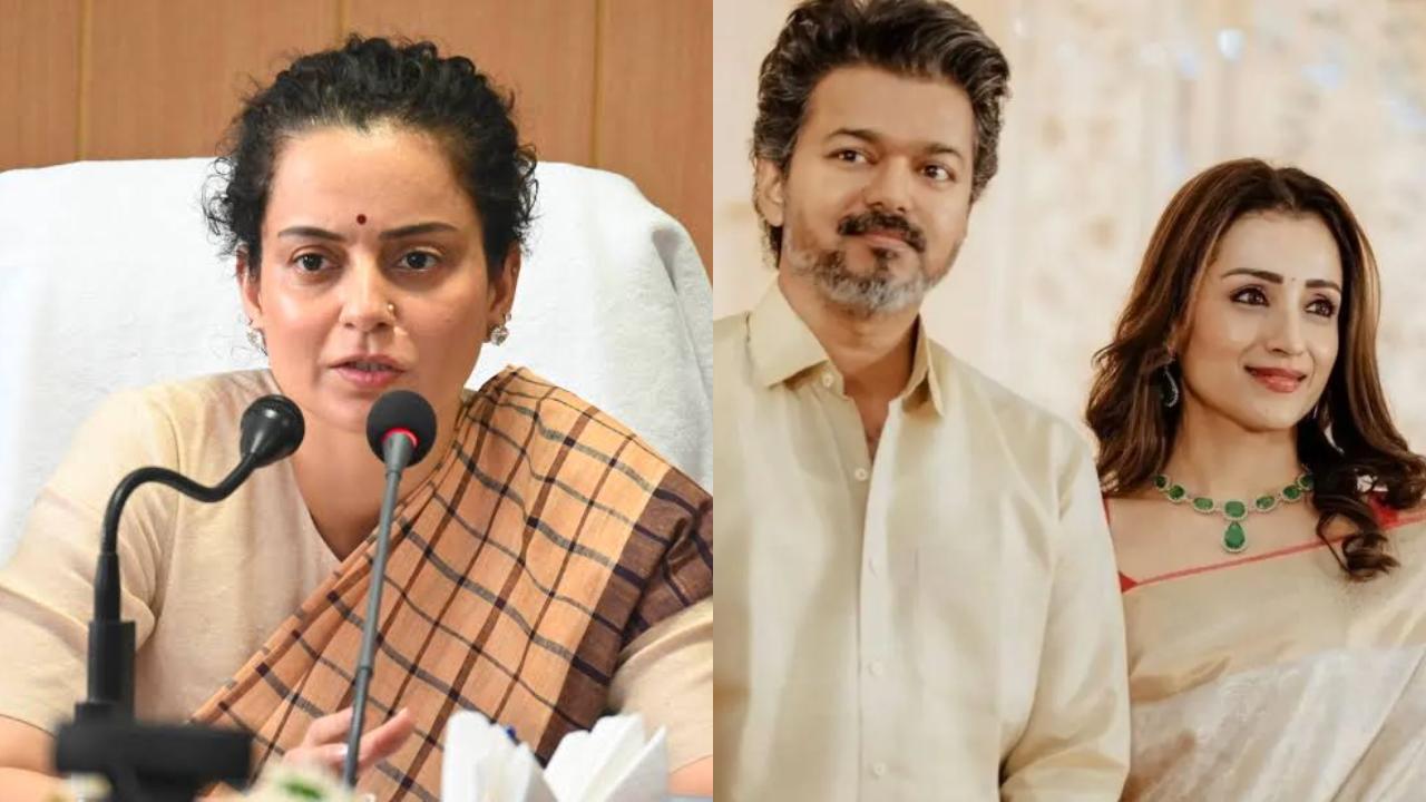 Kangana Ranaut, Thalapathy Vijay and Trisha Krishnan pics via Instagram